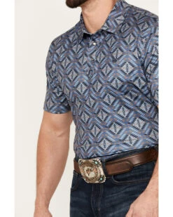 Panhandle Men's Southwestern Short Sleeve Snap Polo -Men Western Cowboy 2000385199 400 P3