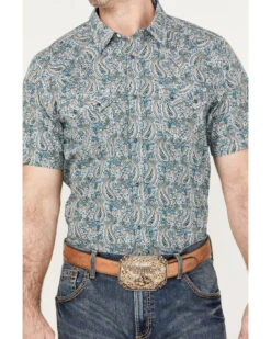 Cody James Men's Crazy Days Paisley Print Short Sleeve Western Snap Shirt 6 Cody James Men's Crazy Days Paisley Print Short Sleeve Western Snap Shirt -Men Western Cowboy 2000385972 300 P3