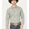 Gibson Trading Co. Men's Jackpot Paisley Print Long Sleeve Western Snap Shirt